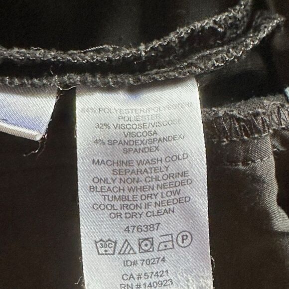 Loft Marisa Trouser Black Straight Leg Size 4 Career Minimalist - Picture 4 of 8